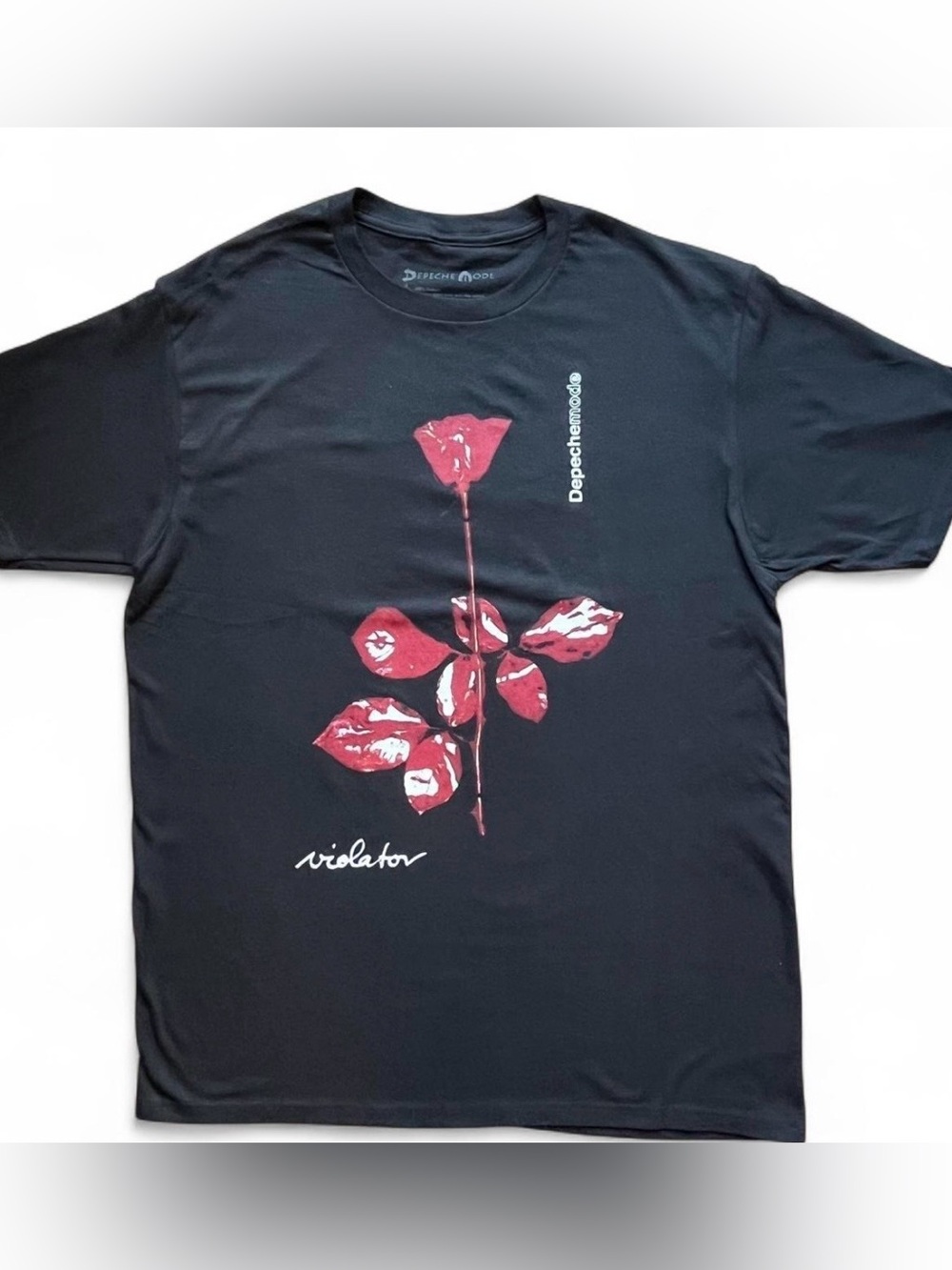 Depeche Mode Violator Rose Band T-Shirt Size Large Black Live Nation Unisex NWOT